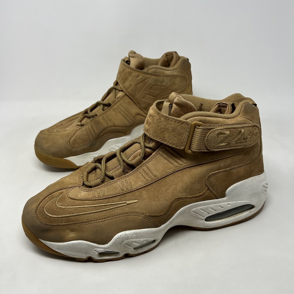 Ken Griffey 1 Flax Wheat/Sail White 354912-200 Size 13 Sneakers Shoes